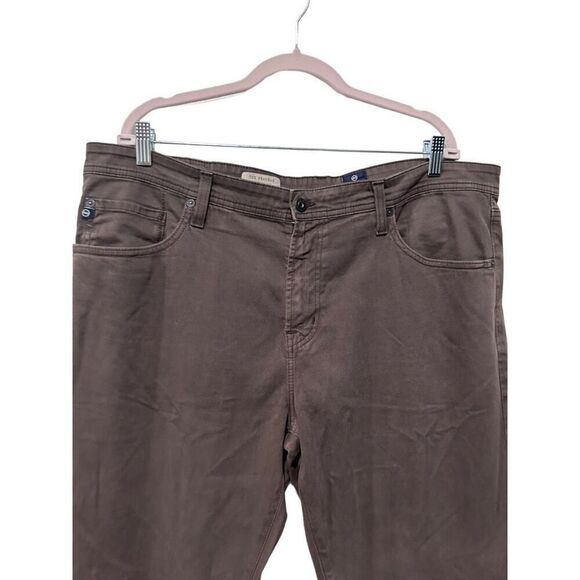 AG Adriano Goldschmied 5 Pocket The Protoge Straight Leg Brown Pants Size 40X34 - Picture 6 of 12
